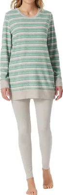 Produktbild von Schiesser Damen Schlafanzug lang grün-mel. 46