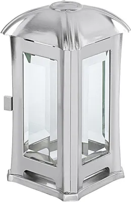 Produktbild von MOLL lampion nagrobny stal nierdzewna z matowym szkłem 14x14x24cm inox