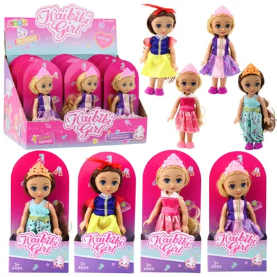 Obrázek produktu pro Mini princeznovské šaty s korunkou na panenku 17 cm Mix