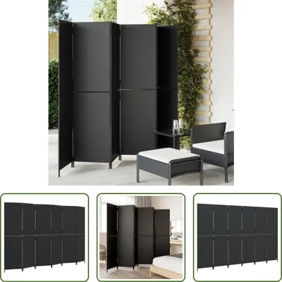 Imagen del producto de Living Store: Panel divisor de ambientes de 6 piezas, color , tejido de ratán sintético
