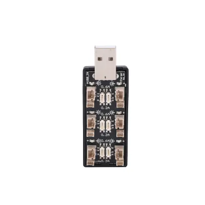 Obrázek produktu pro 6kanálová nabíječka baterií USB na 3,8 V, nabíjecí deska 2,5-4,35 V s indikátory LED