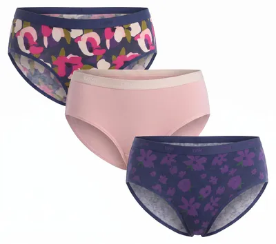 Imagen del producto de DIM Pack de 3 culottes de algodón para mujer, modelo D4C20
