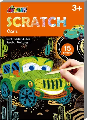 Produktbild von Avenir Mini-Rubbelbuch-Autos