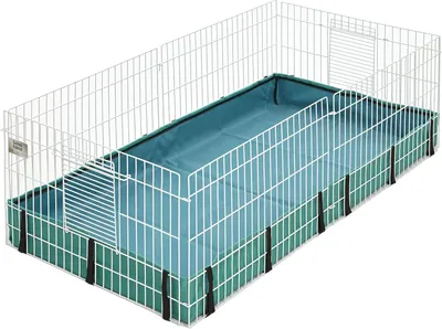 Produktbild von Cavia-Haus - große Wohnumgebung - für Caviarassen - grün/weiß - 119,38 x 60,96 x 35,56 cm