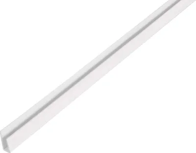 Produktbild von ALBERTS Abschlussprofil PVC-U weiß 1000x14x6 mm Materialstärke 1 mm Breite oben 10 mm