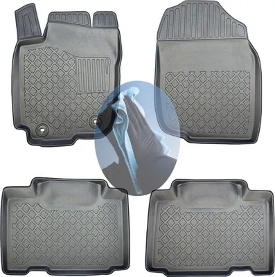 Produktbild von Z519057 TPE-Gummifußmatten kompatibel mit  Toyota RAV4  4 Vor-Facelift Steilheck Geländewagen SUV 5-türer 2013-2016