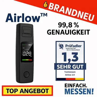 Produktbild von Airlow™ 2.0 - Promilletester Schnelltester