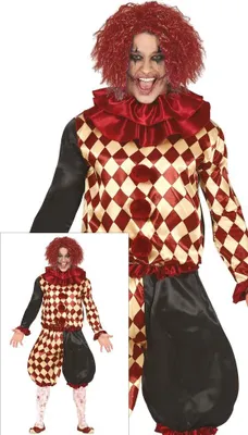 Produktbild von Psycho-Clown Kostüm für Männer