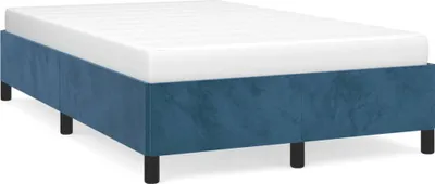 Obrázek produktu pro Rám postele bez matrace tmavě modrý 120x190 cm sametový