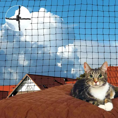 Produktbild von Katzennetz für Balkon, 2 x 3 Meter, UV-beständig