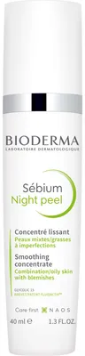 Immagine prodotto di BIODERMA Sébium Night Peel concentrato di peeling levigante, 40 ml di concentrato