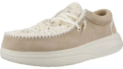 Produktbild von HEY DUDE WENDY COMF SUEDE CROCHET HellBraun