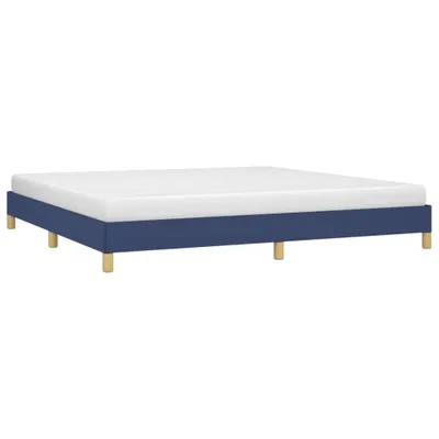 Produktbild von vidaXL Bettgestell ohne Matratze Blau 200x200 cm Stoff