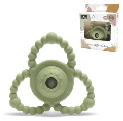 Produktbild von Lorelli Silicone Rattle-Teether Silikon Beißring mit Rassel für Babys ab 0+ Monaten BPA frei Zahnungshilfe Greiftraining