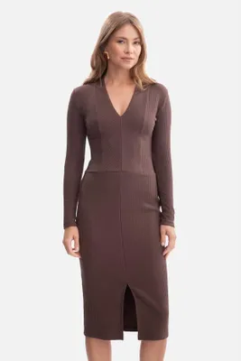 Immagine prodotto di BeWear Abito da donna in maglia Intrafent B307 marrone M