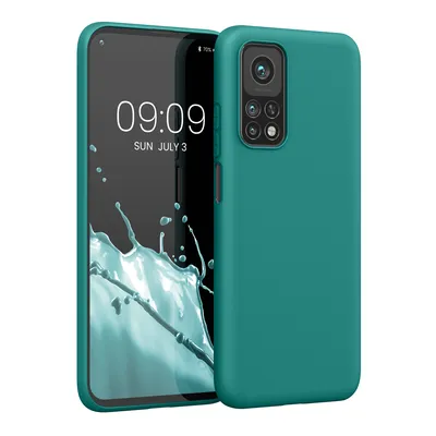 Produktbild von kwmobile Hülle kompatibel mit Xiaomi Mi 10T / Mi 10T Pro Hülle - weiches TPU Silikon Case - Cover geeignet für kabelloses Laden - Petrol matt
