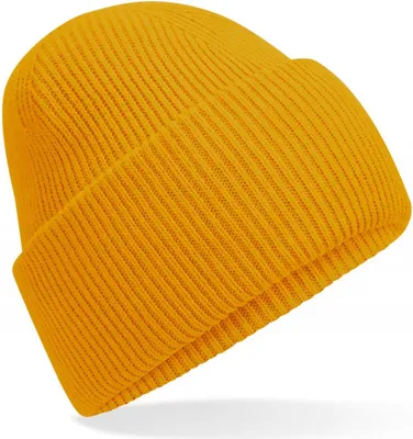 Image de Beechfield B385R | Classic Engineered Deep Cuffed Beanie - Farbe : Mustard - Größe : Taille unique