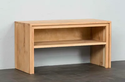 Produktbild von Garderobenbank Basel - Wildeiche Massivholz geölt