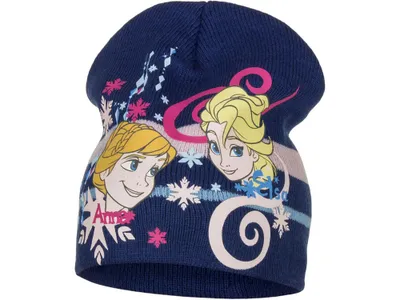 Zdjęcie produktu dla Niebieska czapka Frozen II - Anna i Elsa - rozmiar 52
