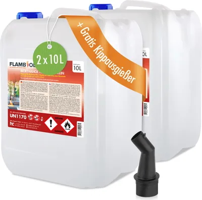 Produktbild von 2x 10 L FLAMBIOL® Bioethanol 100% Hochrein