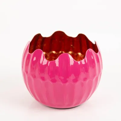 Produktbild von Windlicht Holi Neon-Pink Kupfer aus Metall 15x12cm von Werner Voss