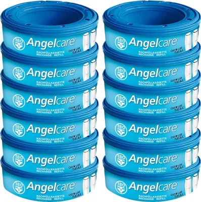 Produktbild von Angelcare - Refill 12er-Nachfüllkassette Plus für Windeleimer Comfort Plus & Deluxe