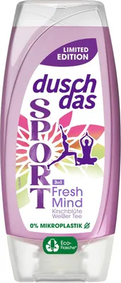 Obrázok produktu pre duschdas Sport FRESH MIND 225 ml 3 v 1 vôňa čerešňových kvetov vôňa bieleho čaju
