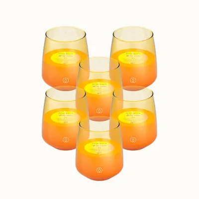 Produktbild von Spaas LushGlow Citronella Duftkerzen - Lebendiges Gelb - ca. 38Std. - 6 Kerzen