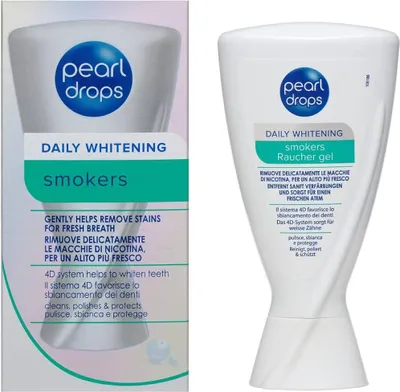 Produktbild von Zahnpasta, Pearl Drops, Smokers Whitening Gel, Zahnaufhellung, Für Raucher, Fleckenentfernung, 50 ml