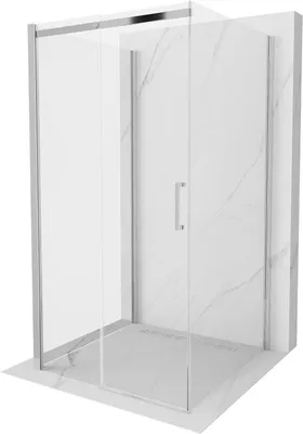 Zdjęcie produktu dla Mexen Omega kabina prysznicowa 3-ścienna, rozsuwana 100 x 100 cm, transparent, chrom - 825-100-100-01-00-3S