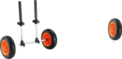 Image de Remorque pour kayak, capacité de charge 127 kg, pneus tout-terrain en caoutchouc plein, 280 lb