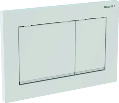 Produktbild von Geberit Omega20 Betätigungsplatte für 2-Mengen-Spülung, eckig, 115.080.JQ.1