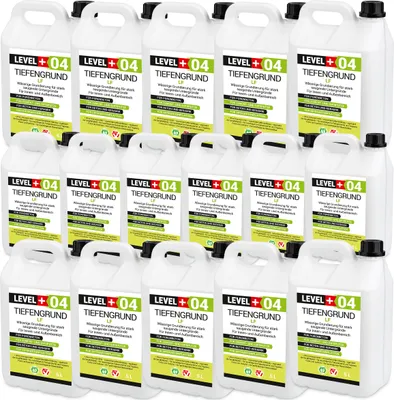 Produktbild von Tiefgrund Universal 80L Grundierung Haftgrund Tiefengrund Wand Boden LF Innen Außen LEVEL+ RM04