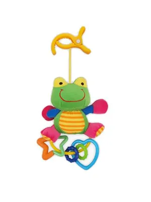 Obrázok produktu pre Plyšová hračka s hrkálkou Baby Mix žabka