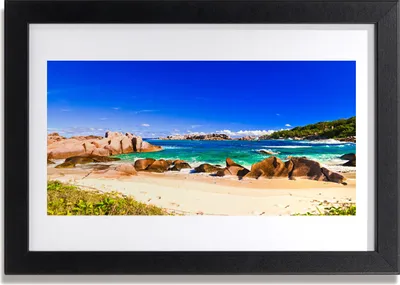 Produktbild von Bild 30x20 MDF-Rahmen Wandkunst Strand Meer Landschaft