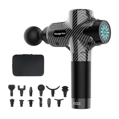 Produktbild von Tekoo Massagepistole Faszienpistole, mit Drucksensor, 12 Aufsätze & Tasche