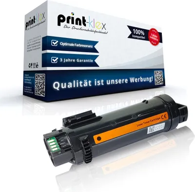 A product shot of a toner cartridge and its packaging, presented on a white background.