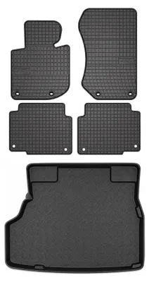 Obrázok produktu pre Gumové autokoberce SolidPRO + vaňa kufra pre: BMW rad 3 E36 1991-1998 sedan 5 ks