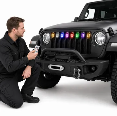 Produktbild von Drohnen Zubehör LED Licht, kabelloses Stroboskoplicht mit 8 Farben und 10 Modi, USB Ladegerät mit Fernbedienung für Nachtflug Drohnen