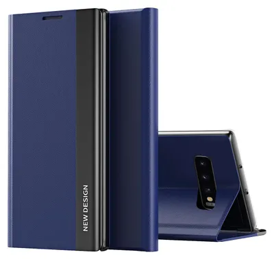 Immagine prodotto di Custodia Galaxy S10, Custodia magnetica in Finto cuoio con funzione stand per Samsung Galaxy S10 blu navy
