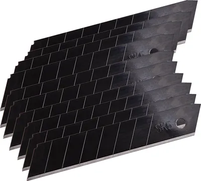 KesTek Teppichmesser Abbrechklingen Cuttermesser Klingen schwarz 18 mm SK5 10 Stück Ersatzklingen Messer Paketmesser Lager Versand Werkstatt Renovierung online günstig kaufen 394583 40060 4066986400605
