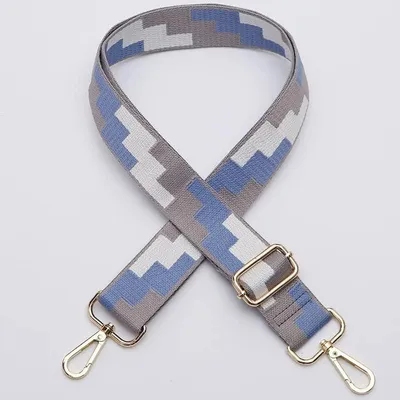Image de Sangles d'épaule réglables, de 80 à 140 cm - Largueur de la sangle : 38 mm - Bandoulière pour sac - Sangles avec mousqueton - Nylon durable - Pour sacs à main