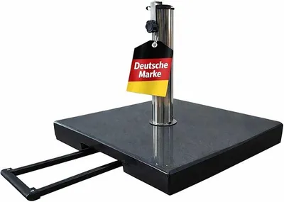 Imagen del producto de Soporte para sombrilla con base de granito, con carro y capacidad de 40 kg