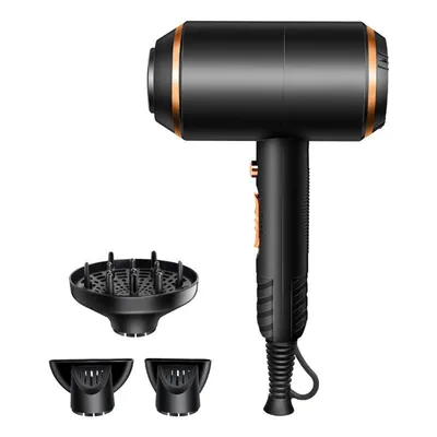 Produktbild von Haartrockner, Professional Ionic Hair Dryer mit 3 Diffusoren, 1700 W, 3 Heizstufen und 2 Geschwindigkeiten, für glattes und lockiges Haar