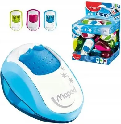 Zdjęcie produktu dla Maped Clean Temperówka podwójna mix kolorów 1 sztuka