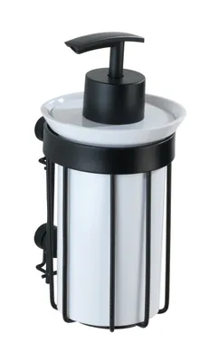 Image de WENKO Distributeur de savon 185 ml Distributeur d'hygiène liquide Classic Salle de bain WC