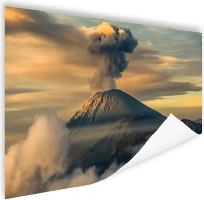 Produktbild von MuchoWow® Poster Vulkan in Indonesien 120x80 cm - Bilder