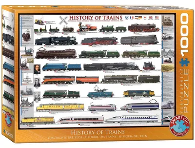Image de EUROGRAPHICS Histoire des trains Puzzle 1000 pièces