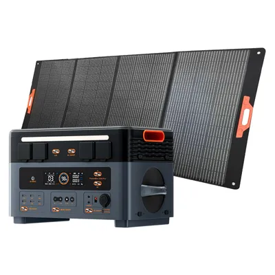Produktbild von OSCAL PowerMax 2400Pro Trennbare Solarspeicher 2400W/2016Wh Powerstation, Microinverter+OSCAL PM400Pro Faltbares Solarpanel 200W Mobile Solaranlage