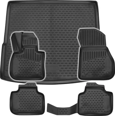 Produktbild von Gummi Kofferraumwanne + Fußmatten Set für BMW X1 F48, Bj. 6/2015-